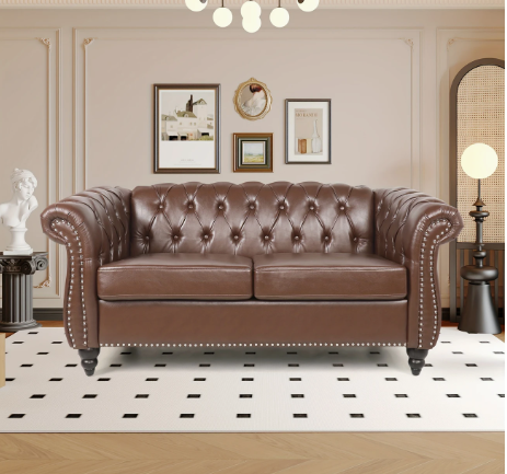 Chesterfield Style, Padded Nail Head Decoration - Image 2