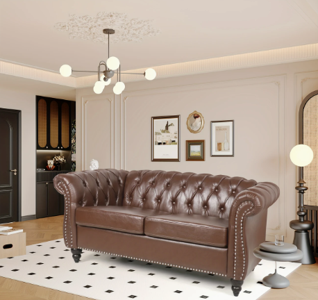 Chesterfield Style, Padded Nail Head Decoration